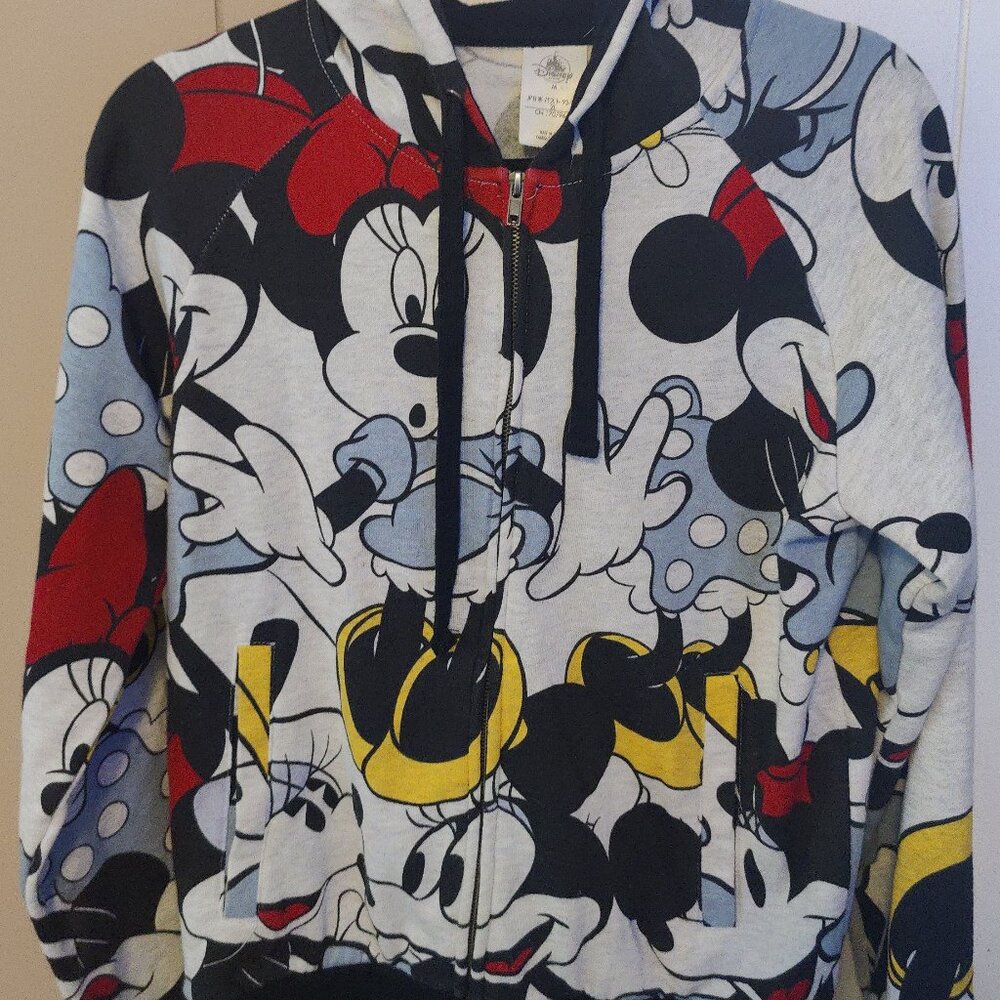 Disney Store Japan Full Zip Minnie Mouse Hoodie